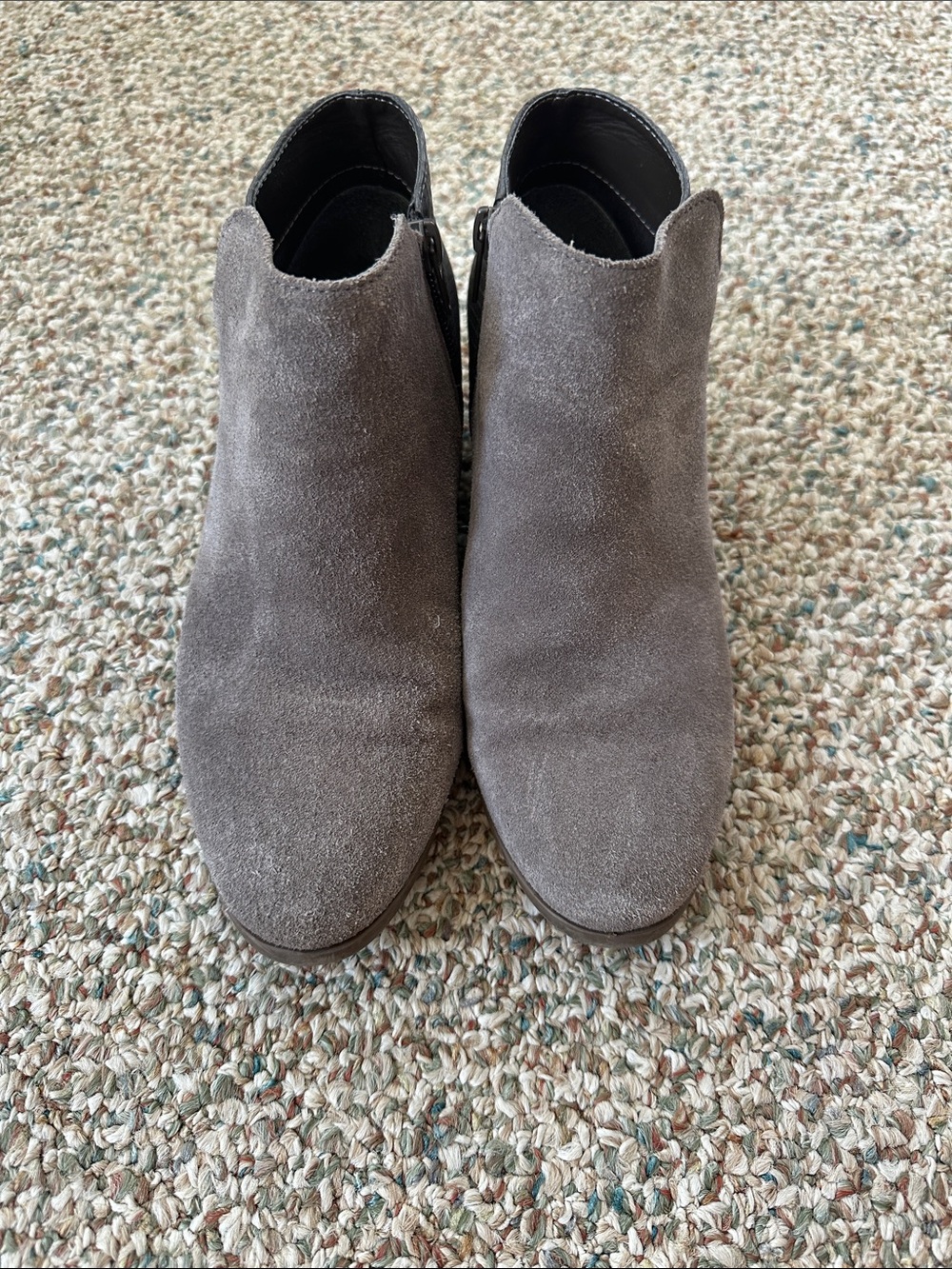 G.H. Bass & Co. Gray Suede Ankle Booties